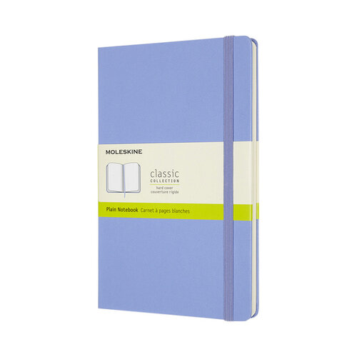 Moleskine Carnet Moleskine large 130x210mm uni couverture rigide bleu hortensia