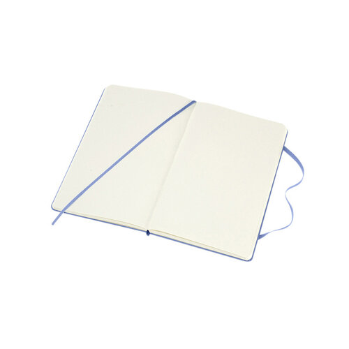 Moleskine Carnet Moleskine large 130x210mm uni couverture rigide bleu hortensia