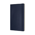 Moleskine Carnet Moleskine large 130x210mm ligné couverture souple bleu saphir