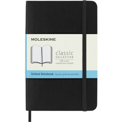 Carnet Moleskine Pocket 90x140mm pointillé couverture souple noir