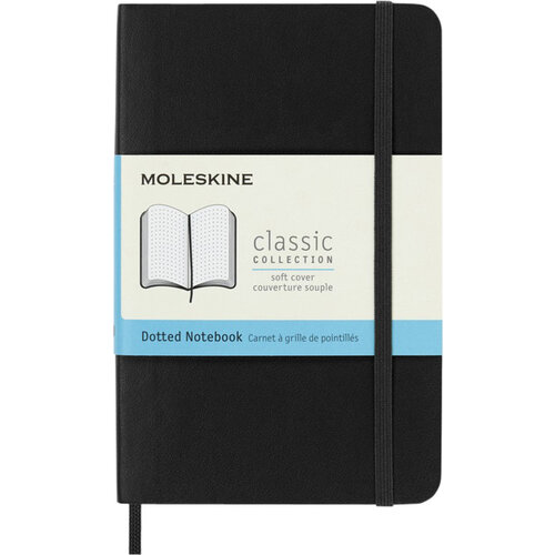 Moleskine Carnet Moleskine Pocket 90x140mm pointillé couverture souple noir