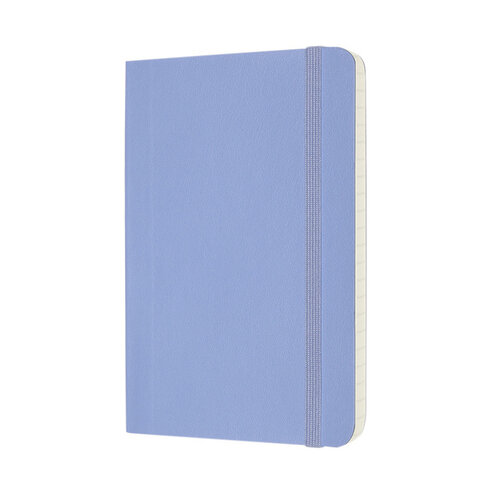 Moleskine Carnet Moleskine Pocket 90x140mm ligné couverture souple bleu hortensia
