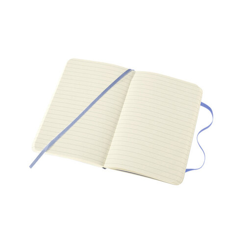 Moleskine Carnet Moleskine Pocket 90x140mm ligné couverture souple bleu hortensia