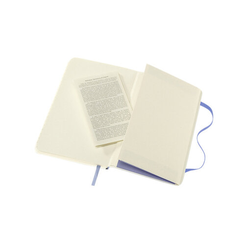 Moleskine Carnet Moleskine Pocket 90x140mm ligné couverture souple bleu hortensia