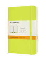 Moleskine Notitieboek Moleskine pocket 90x140mm lijn soft cover lemon green