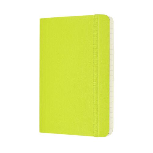 Moleskine Carnet Moleskine Pocket 90x140mm ligné couverture souple vert citron