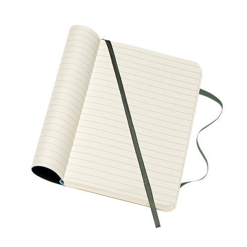 Moleskine Carnet Moleskine Pocket 90x140mm ligné couverture souple vert myrte