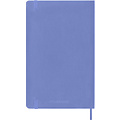 Moleskine Carnet Moleskine large 130x210mm ligné couverture souple bleu hortensia
