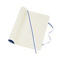 Moleskine Carnet Moleskine large 130x210mm ligné couverture souple bleu hortensia