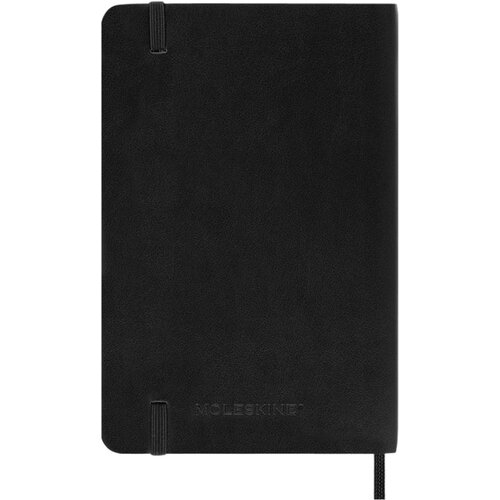 Moleskine Notitieboek Moleskine pocket 90x140mm ruit 5x5mm soft cover zwart