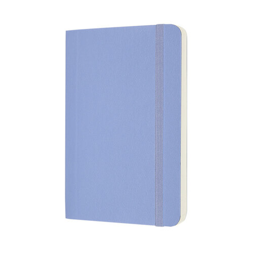 Moleskine Carnet Moleskine Pocket 90x140mm uni couverture souple bleu hortensia
