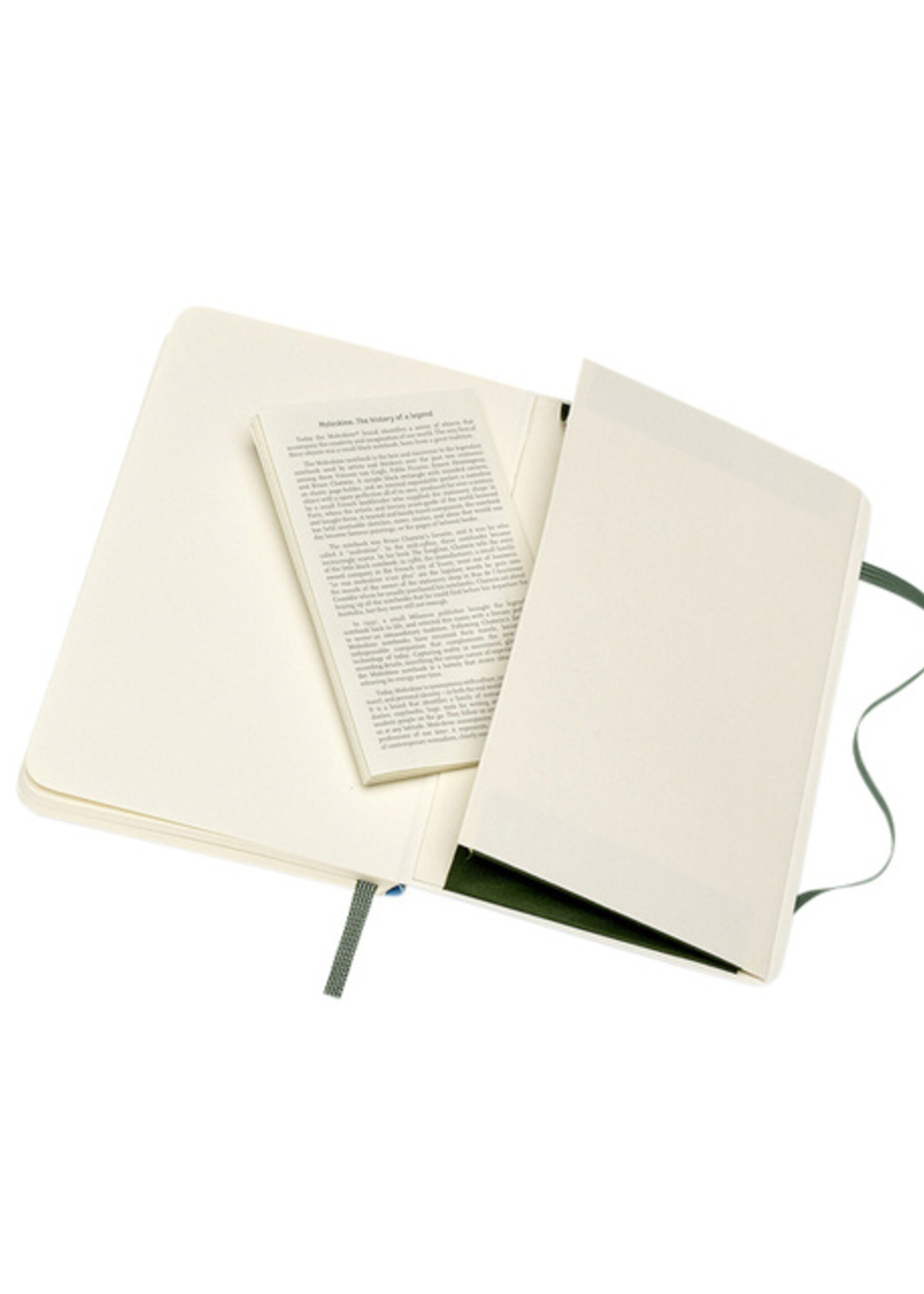Moleskine Notitieboek Moleskine pocket 90x140mm blanco soft cover myrtle green