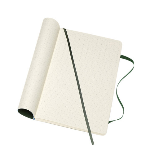 Moleskine Carnet Moleskine large 130x210mm pointillé couverture souple vert myrte