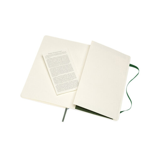 Moleskine Carnet Moleskine large 130x210mm pointillé couverture souple vert myrte