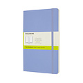 Moleskine Carnet Moleskine large 130x210mm uni couverture souple bleu hortensia
