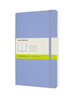 Moleskine Notitieboek Moleskine large 130x210mm blanco soft cover hydrangea blue
