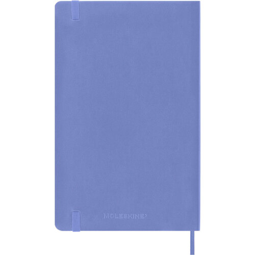 Moleskine Carnet Moleskine large 130x210mm uni couverture souple bleu hortensia