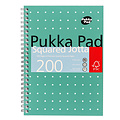 Pukka Pad Bloc-notes Pukka Pad Jotta A5 carreau 5x5mm 200 pages 80g vert