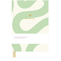 A Journal Carnet de notes One Line A Day Flow vert/blanc ligné