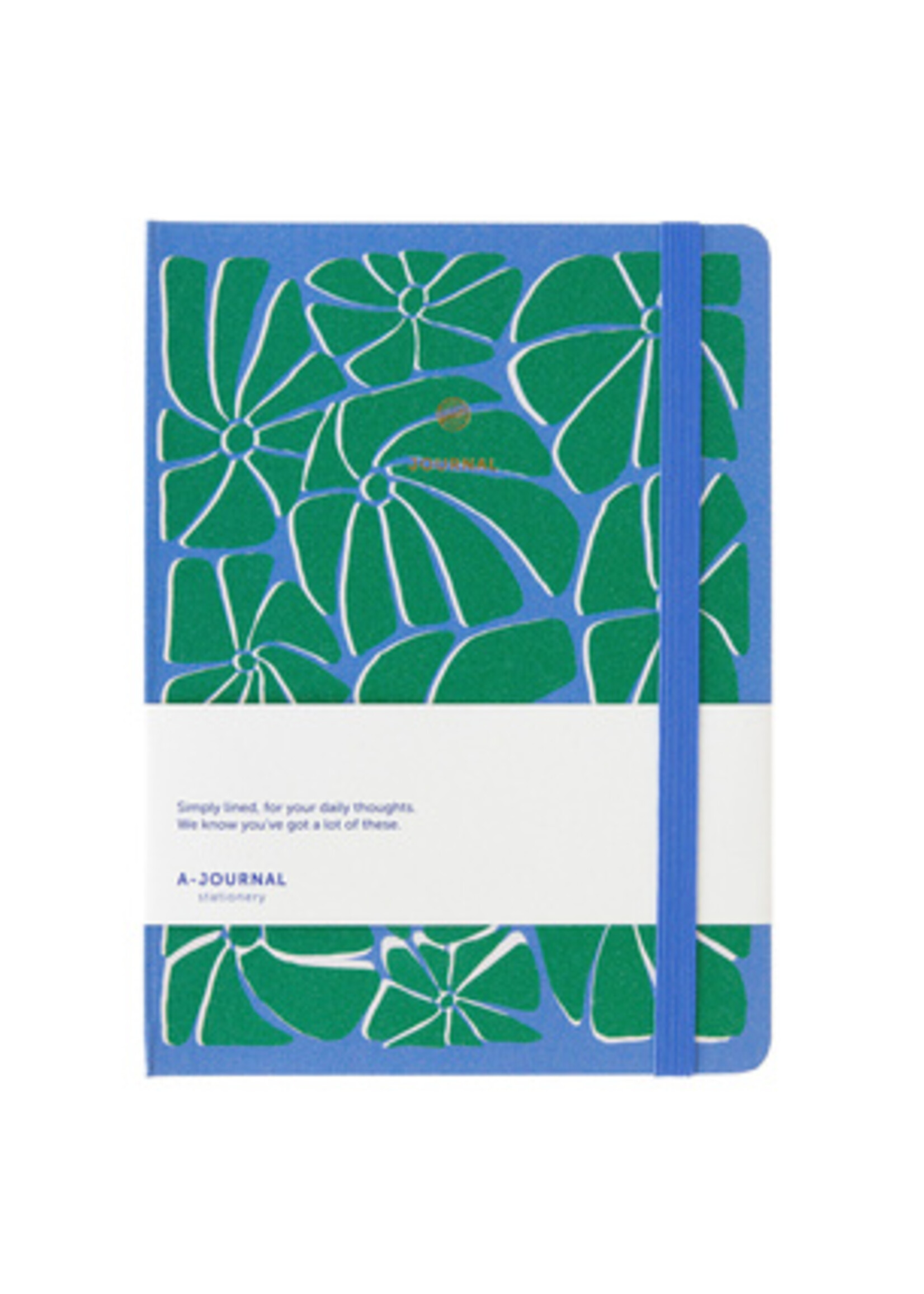 A Journal Notitieboek A5 blauw/groen A Journal lijn