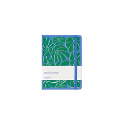 Carnet de notes A5 bleu/vert A Journal ligné