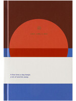 A Journal Notitieboek A5 One line a day blauw rood lijn