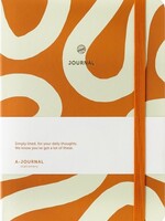 A Journal Notitieboek A5 Flow oranje A Journal lijn
