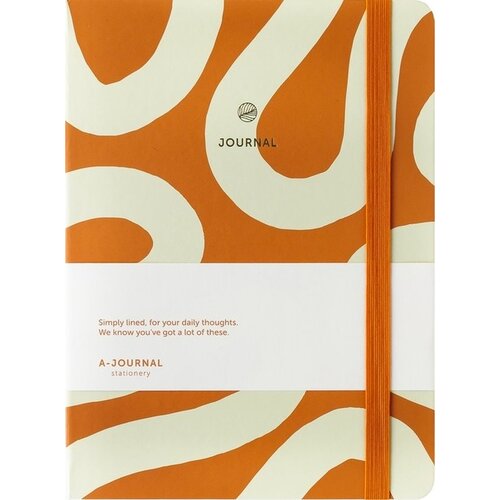 A Journal Carnet de notes A5 Flow orange A Journal ligné