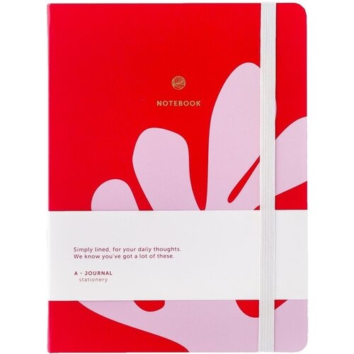 A Journal Carnet de notes A5 Arty rose/rouge A Journal ligné