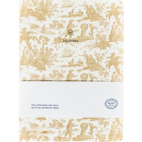 A Journal Carnet de notes AJ A5 Toile de Jouy ligné écru