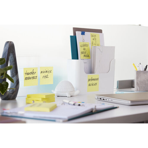 Post-it Bloc mémos 3M Post-it 622 Super Sticky 47,6x47,6mm jaune 21 + 3 gratuits