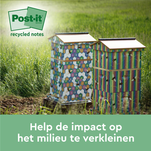 Post-it Memoblok 3M Post-it 654 RSSCOL 76x76mm geel 3+1 gratis