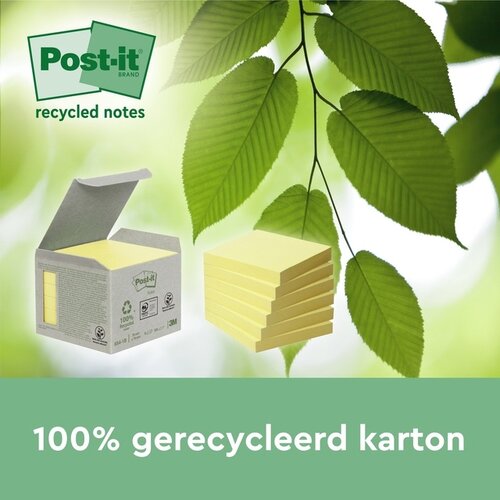 Post-it Bloc-mémos 3M post-it 654 RSSCOL 76x76mm jaune 3+1 gratuit