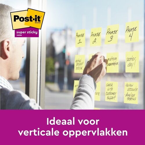 Post-it Memoblok 3M Post-it 654 RSSCOL 76x76mm geel 3+1 gratis