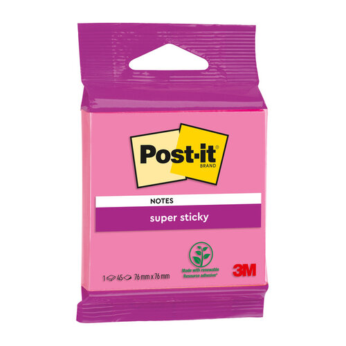 Post-it Memoblok 3M Post-it 6920 SS 76x76mm ass. kleur 45 vel