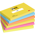 Post-it Bloc mémos 3M Post-it 655 76x127mm Energetic Colours 6 pièces
