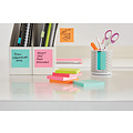 Post-it Bloc mémos 3M Post-it 653-TFEN 38x51mm couleur assorti 12 pièces