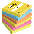 Post-it Memoblok 3M Post-it 654 76x76mm Energetic Colours 6 stuks