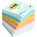Post-it Bloc mémos 3M Post-it 654 76x76mm Beachside Colour 6 pièces