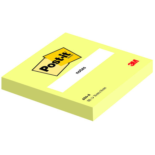 Post-it Memoblok 3M Post-it 6820 76x76mm Notes Canary Yellow