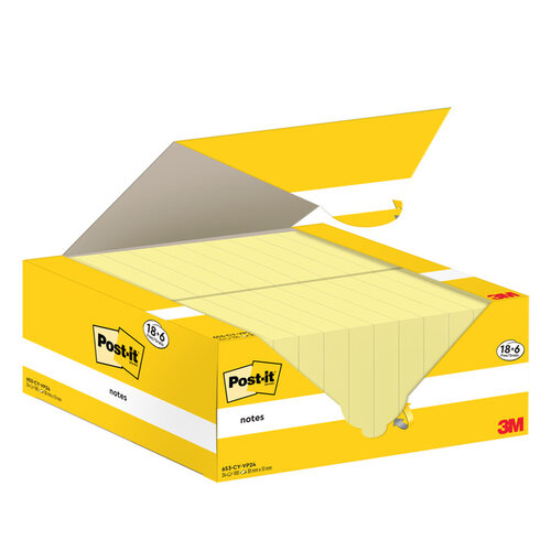 Post-it Notes 3M Post-it 653-CY 38x51mm jaune lot promo