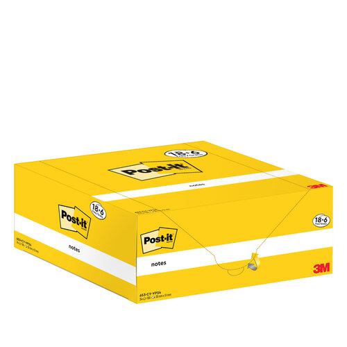 Post-it Notes 3M Post-it 653-CY 38x51mm jaune lot promo