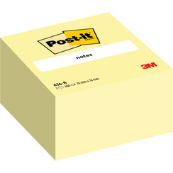 Memoblok 3M Post-it 636 76x76mm kubus geel 450 vel