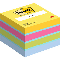 Memoblok 3M Post-it 2051 51x51mm assorti kleur 400 vel