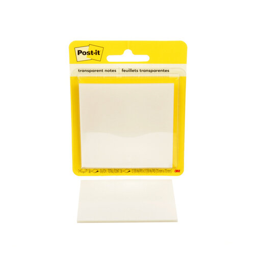 Post-it Memoblok Post-it 3M 73x73mm Transparant