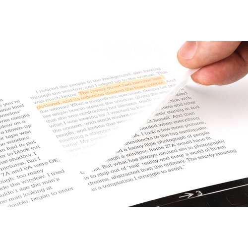 Post-it Memoblok Post-it 3M 73x73mm Transparant