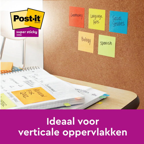 Post-it Memoblok Post-it 3M Z-Note R330 Super Sticky 76x76mm Carnival 6 stuks