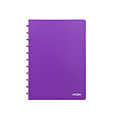 Atoma Cahier Atoma A4 carreau 5x5mm 144 pages 90g PP transparent assorti