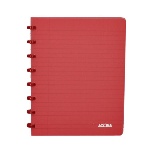 Atoma Schrift Atoma A5 lijn 144blz 90gr PP transparant assorti