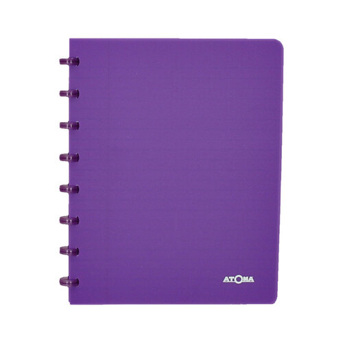 Atoma Schrift Atoma A5 lijn 144blz 90gr PP transparant assorti